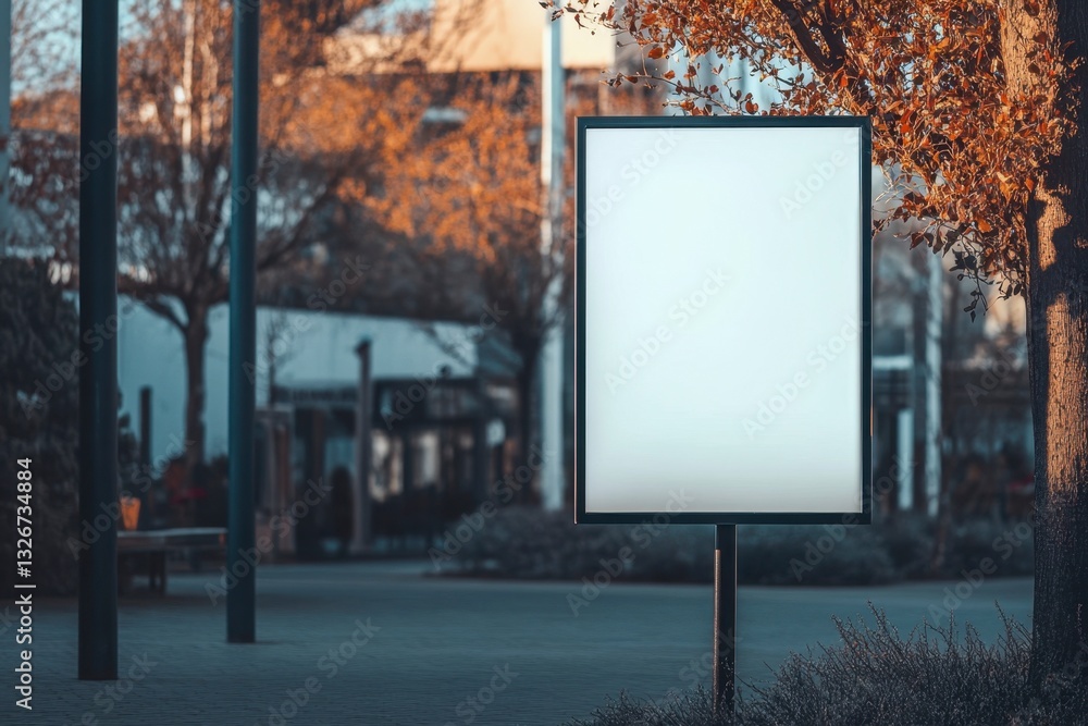 Blank Billboard Mockup Outdoor Public Signage Advertisement Display Stand City Park Urban Setting Template Blank Billboard Mockup Outdoor Public Signage Advertisement Display Stand City Park Urban Setting Template