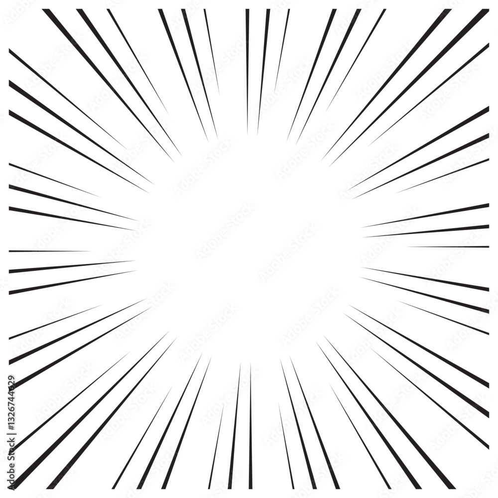 Obraz premium Speed Line Comic Effect