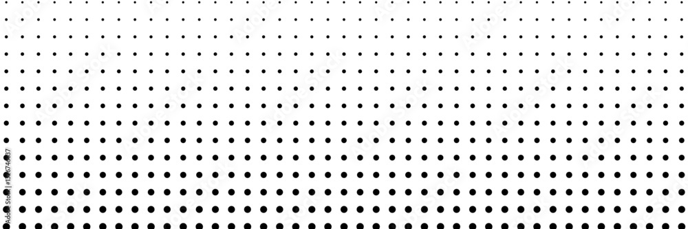 Halftone gradient. Dotted gradient, smooth dots spraying and halftones dot background seamless horizontal geometric pattern vector template set Halftone gradient. Dotted gradient, smooth dots spraying and halftones dot background seamless horizontal geometric pattern vector template set