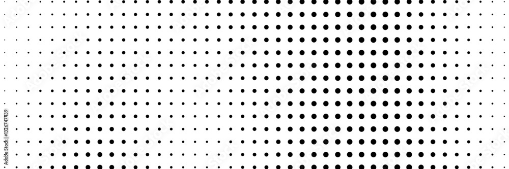 Halftone gradient. Dotted gradient, smooth dots spraying and halftones dot background seamless horizontal geometric pattern vector template set Halftone gradient. Dotted gradient, smooth dots spraying and halftones dot background seamless horizontal geometric pattern vector template set