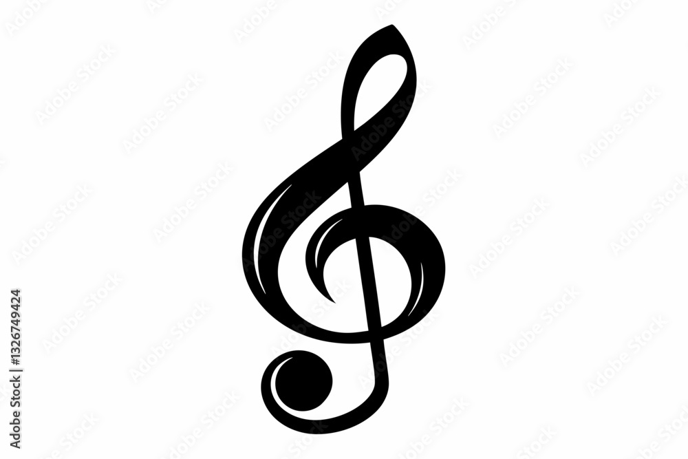 music symbol line art silhouette vector illustration music symbol line art silhouette vector illustration