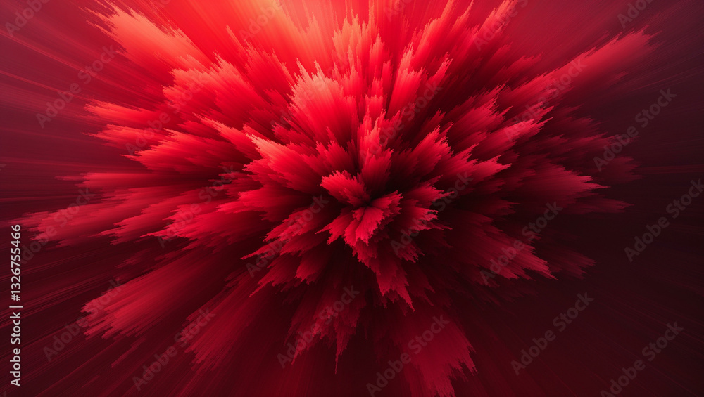 Obraz premium A bold and dramatic gradient transitioning from bright red to deep crimson, perfect for high-energy and passionate themes.