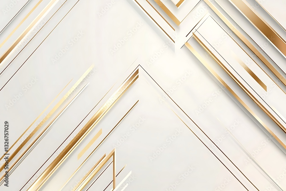 Obraz premium Modern gold and white luxury background for corporate presentations and branding