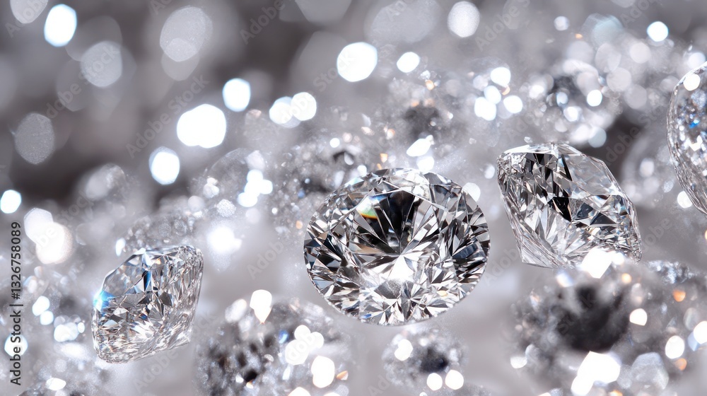 Sparkling Diamonds in Soft Light Sparkling Diamonds in Soft Light