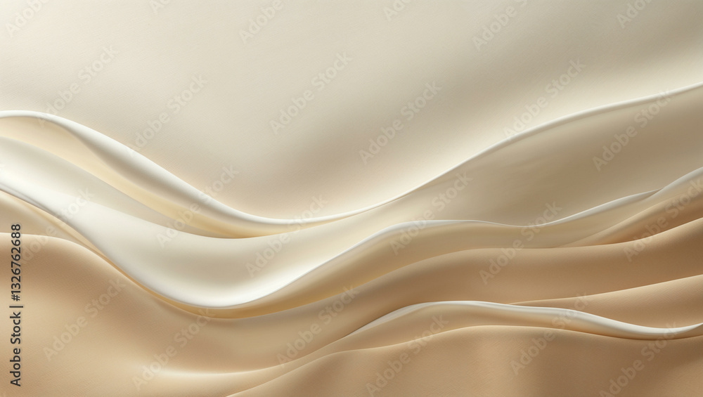 Obraz premium A sophisticated and understated gradient transitioning from soft ivory to light tan, providing a timeless and minimalistic aesthetic.