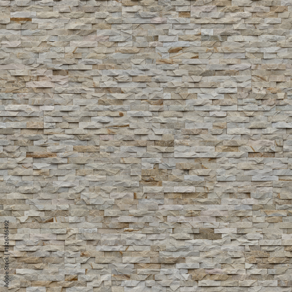 Obraz premium Seamless stone texture of rockface marble stack wall cladding