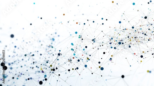 Abstract Digital Illustration of Supply Chain Concepts