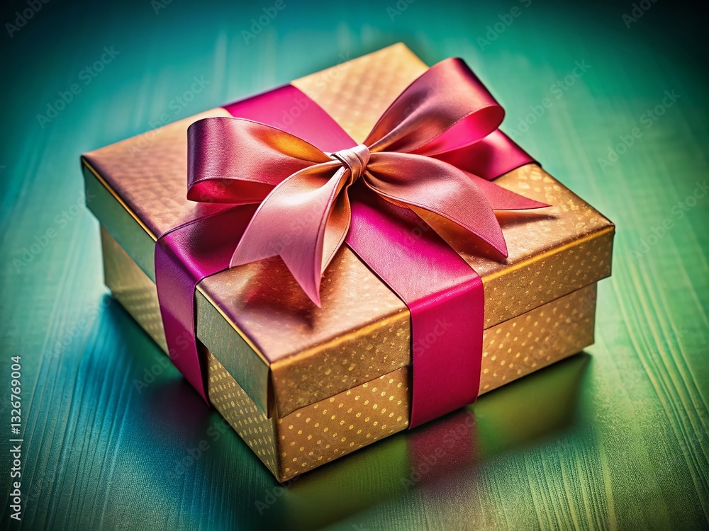 Obraz premium Elegant Gift Box Packaging for Online Shopping, Beautifully Presented Product Shot