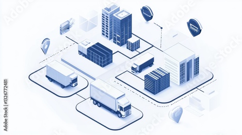Corporate Supply Chain Resilience Illustration