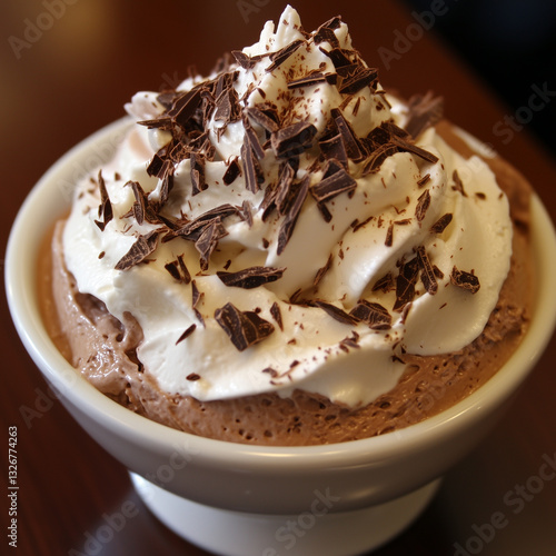 creamy chocolate mousse