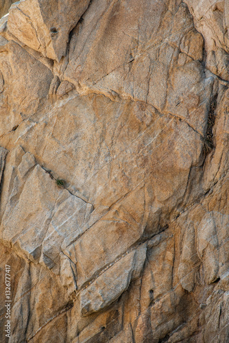 Close up on a geological rock formation as an abstract background