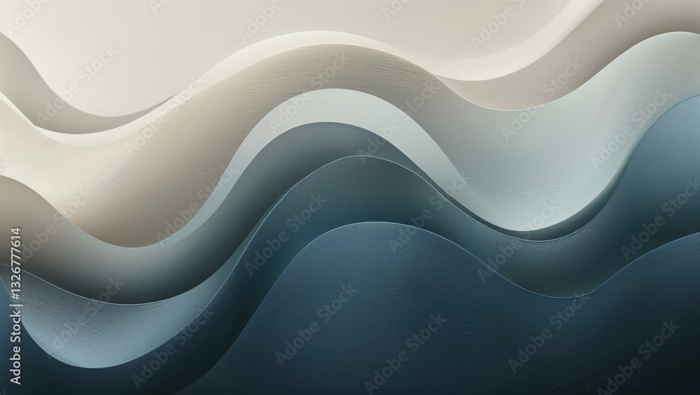 Obraz premium A modern and stylish gradient shifting from neutral soft gray to a subtle slate blue, providing a versatile and professional look