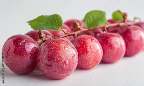Wallpaper Mural Fresh Red Cherry Fruit on a Clean White Background for Healthy Eating Concepts Torontodigital.ca