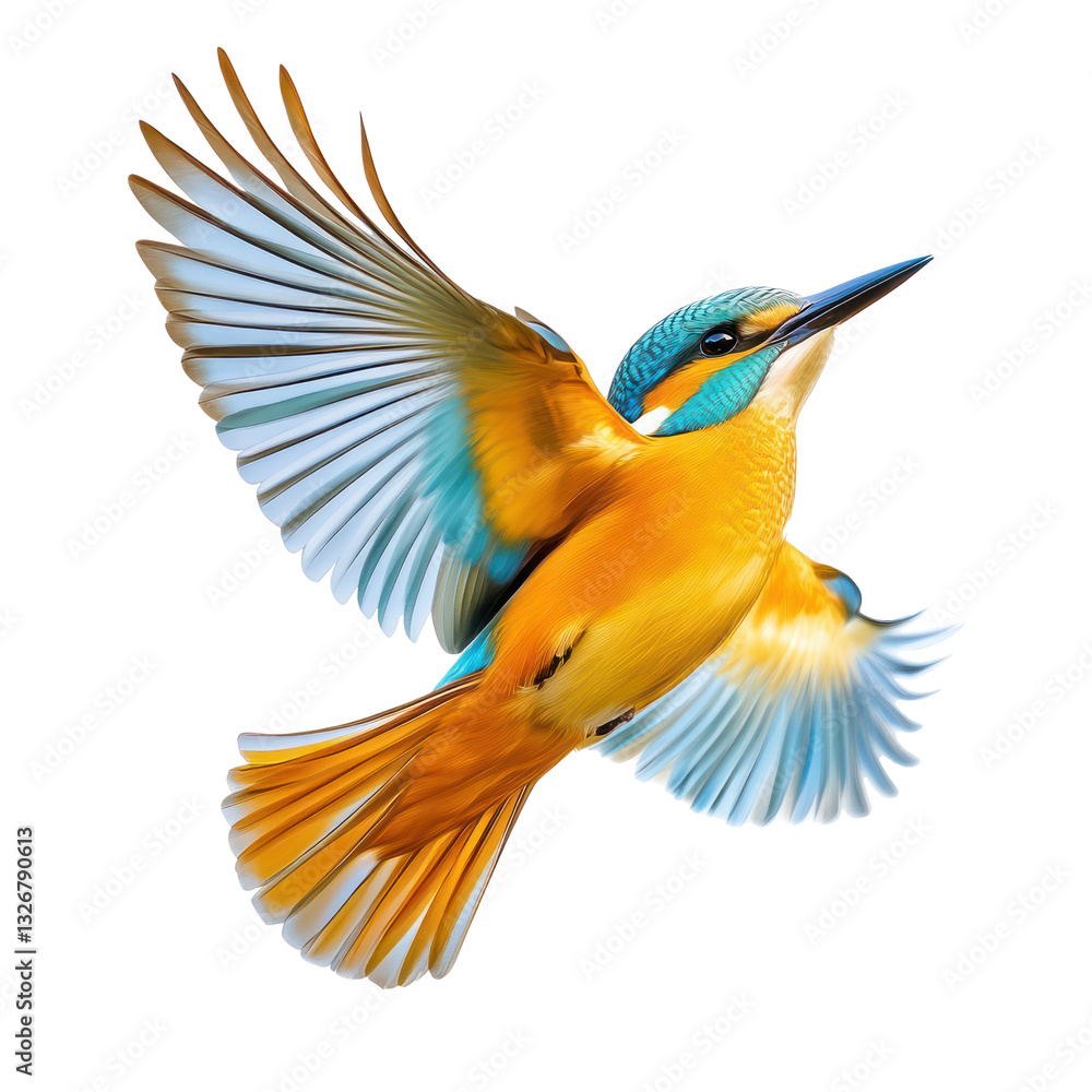 Obraz premium flying bird isolated