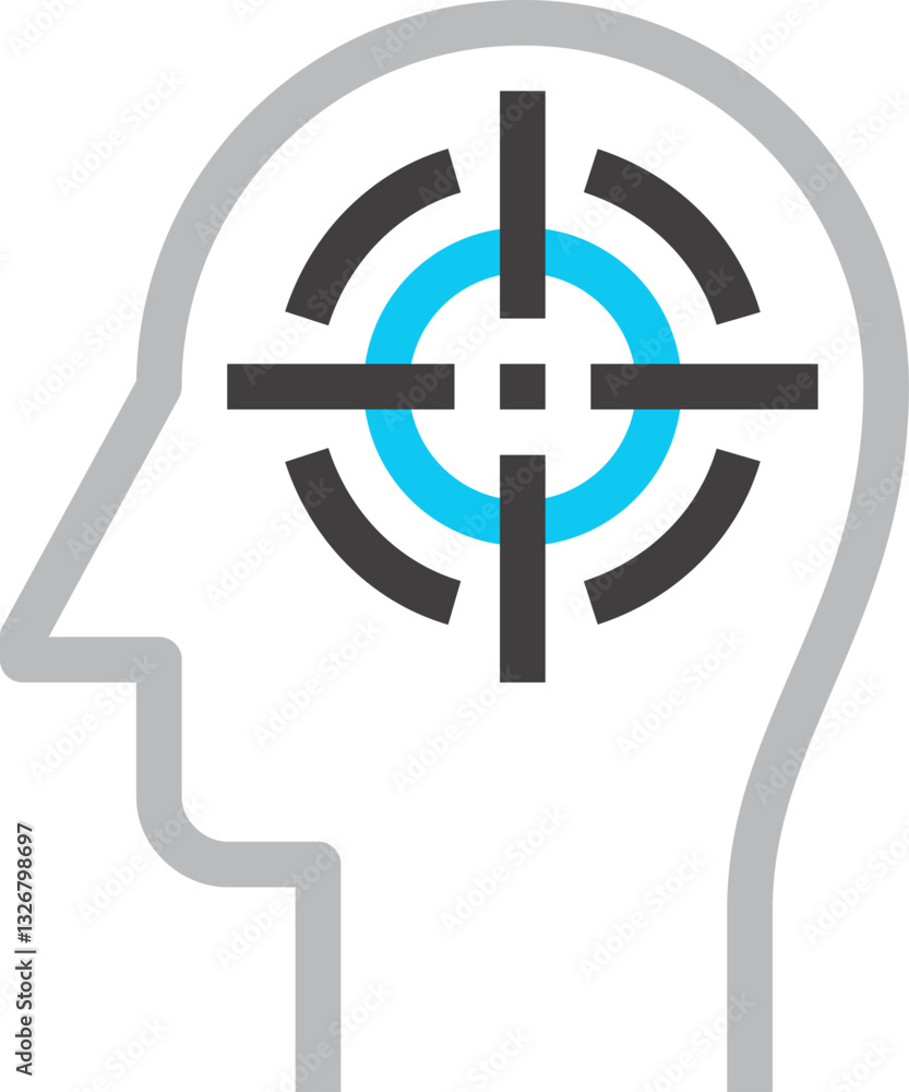purpose flat line web icon concept purpose flat line web icon concept