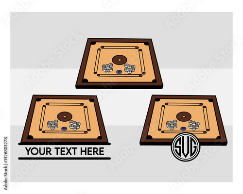 Carrom Board Monogram Svg, Split Monogram, Circle Monogram, Carrom Silhouette, Sports Svg, Carrom Coins Svg, Carrom Game Svg, Carrom Board Png, Carrom Board Svg Images, Cut Files