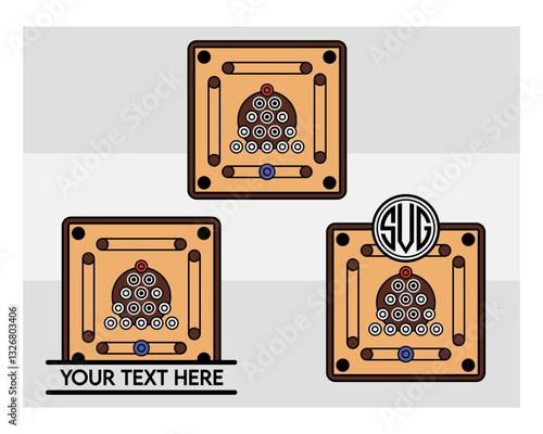 Carrom Board Monogram Svg, Split Monogram, Circle Monogram, Carrom Silhouette, Sports Svg, Carrom Coins Svg, Carrom Game Svg, Carrom Board Png, Carrom Board Svg Images, Cut Files