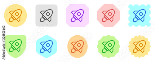 Editable rocket launch, startup vector icon. Part of a big icon set family. Perfect for web and app interfaces, presentations, infographics, etc