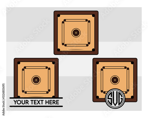 Carrom Board Monogram Svg, Split Monogram, Circle Monogram, Carrom Silhouette, Sports Svg, Carrom Coins Svg, Carrom Game Svg, Carrom Board Png, Carrom Board Svg Images, Cut Files