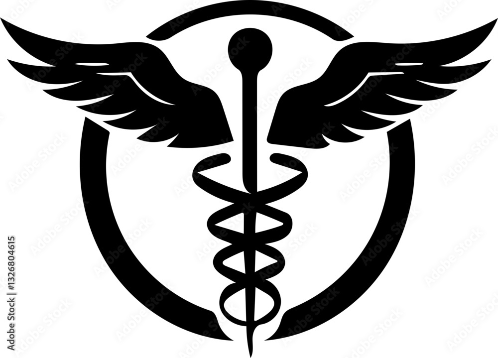 health logo silhouette with white background health logo silhouette with white background
