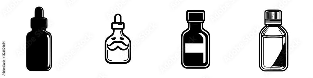 Various dropper bottles showcasing different designs and packaging styles for various liquids and substances Various dropper bottles showcasing different designs and packaging styles for various liquids and substances