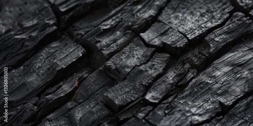 High Quality Close Up Macro Texture Background of Charcoal Patterns and Details
