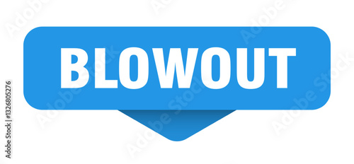blowout sticker. blowout sign on transparent background