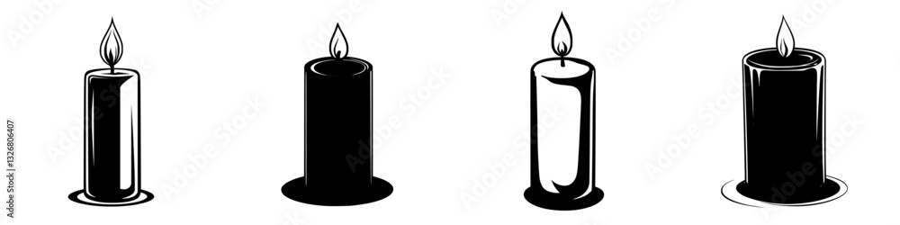 Various candle designs showcasing different heights and styles, emphasizing simplicity and elegance in candle art Various candle designs showcasing different heights and styles, emphasizing simplicity and elegance in candle art