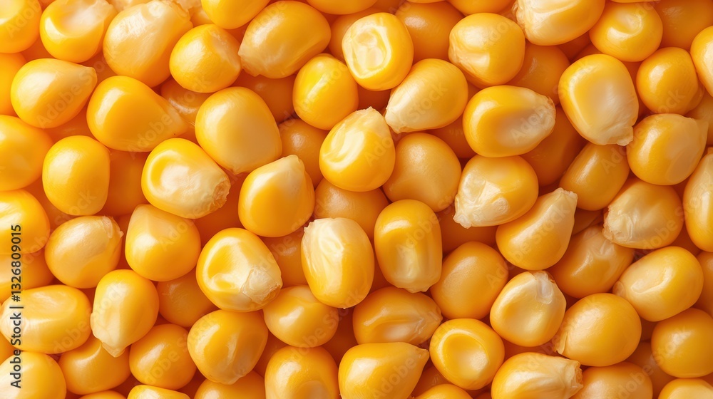 Close-up of vibrant yellow corn kernels Close-up of vibrant yellow corn kernels