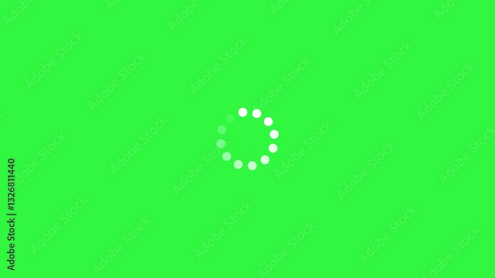 animated loading wheel on green screen background, loading icon animation suitable for waiting list animation, opening application program, loading user data on website animated loading wheel on green screen background, loading icon animation suitable for waiting list animation, opening application program, loading user data on website