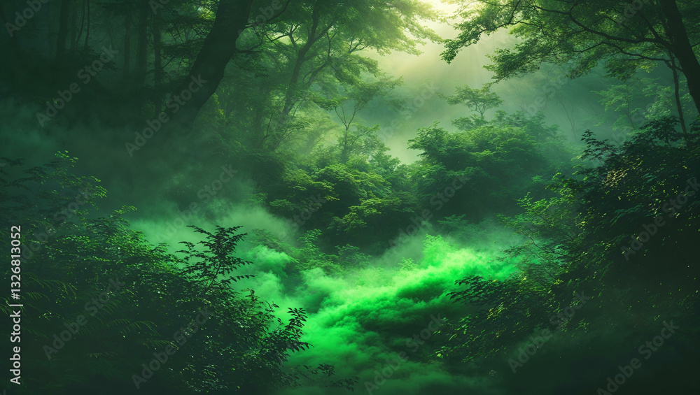 A lush, deep forest green blending into a vibrant emerald green, symbolizing nature and vitality, perfect for eco-friendly branding. A lush, deep forest green blending into a vibrant emerald green, symbolizing nature and vitality, perfect for eco-friendly branding.
