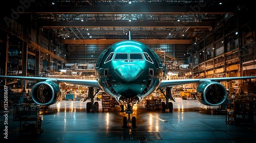 Green Airplane Maintenance in Hangar