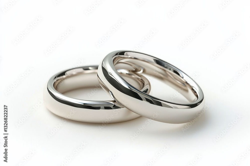 Set of wedding rings symbolizing love and commitment Set of wedding rings symbolizing love and commitment
