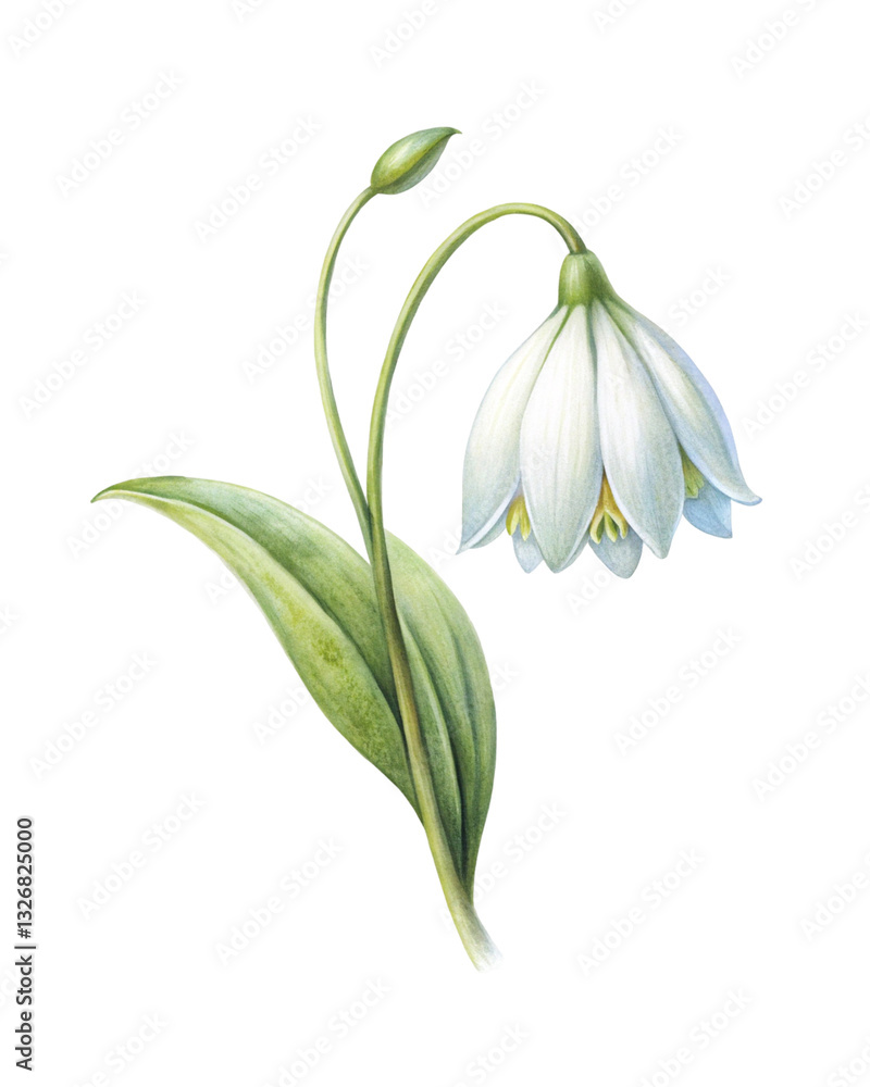 Fototapeta premium lily of the valley on a transparent background