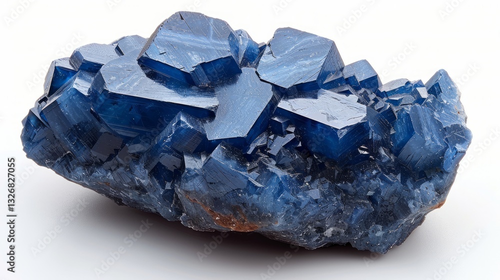 Isolated Covellite Mineral Specimen on White Background Isolated Covellite Mineral Specimen on White Background