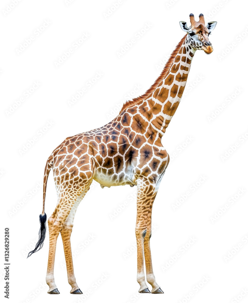 Fototapeta premium giraffe on white background