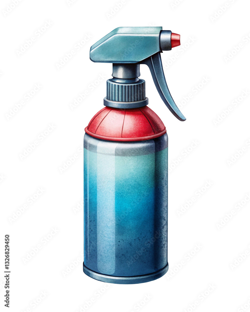 red spray bottle on a transparent background red spray bottle on a transparent background