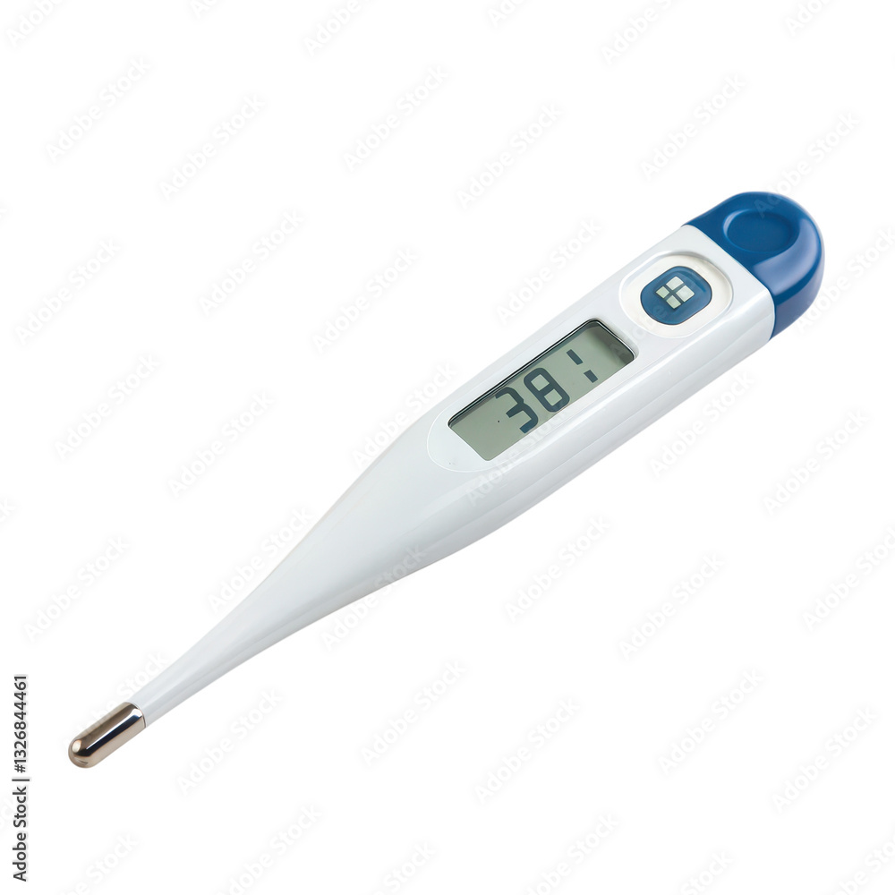 A digital thermometer isolated on transparent background A digital thermometer isolated on transparent background