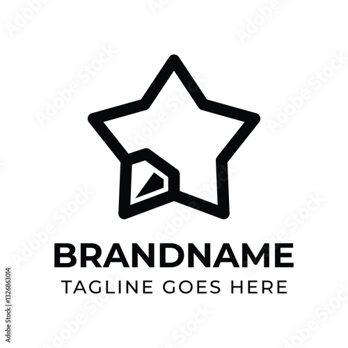 Diamond Star Modern Logo, symbolizing brilliance, creativity, and diversity