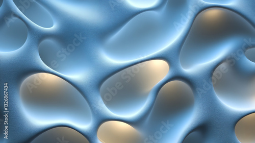 Wallpaper Mural Abstract blue texture with soft glowing elements. Torontodigital.ca