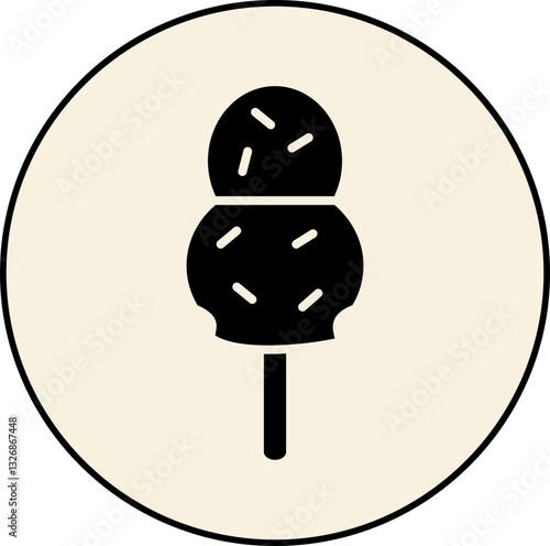 Ice Cream Icons Highlights and Buttons, ice cream icons, ice cream buttons