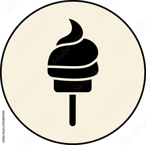 Ice Cream Icons Highlights and Buttons, ice cream icons, ice cream buttons