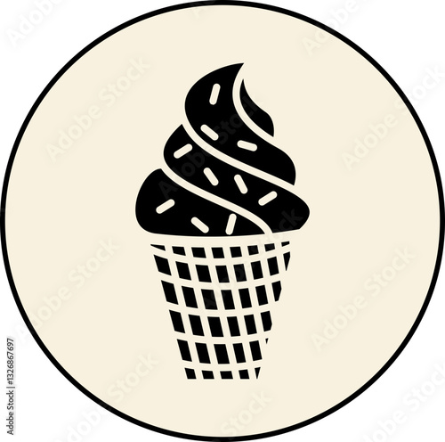 Ice Cream Icons Highlights and Buttons, ice cream icons, ice cream buttons
