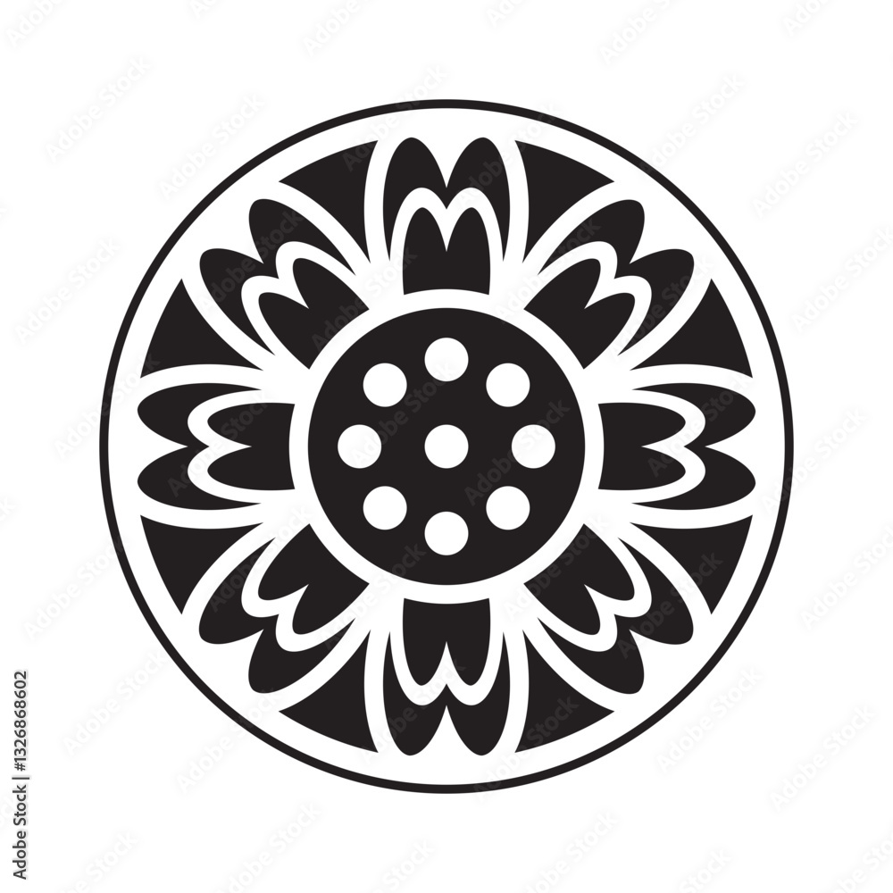 Φωτογραφία Korean traditional patterns decorating the roof tiles of the Korean traditional house 'Hanok'