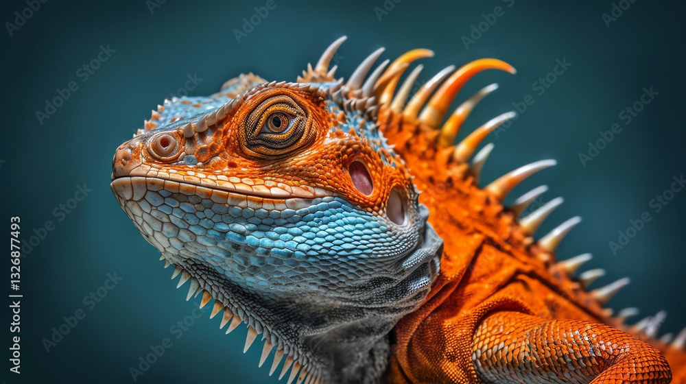 Fototapeta premium Tropical Lizard Close-up