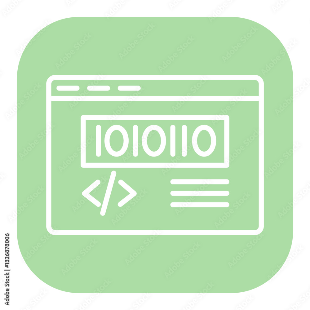 Binary Code Icon Binary Code Icon