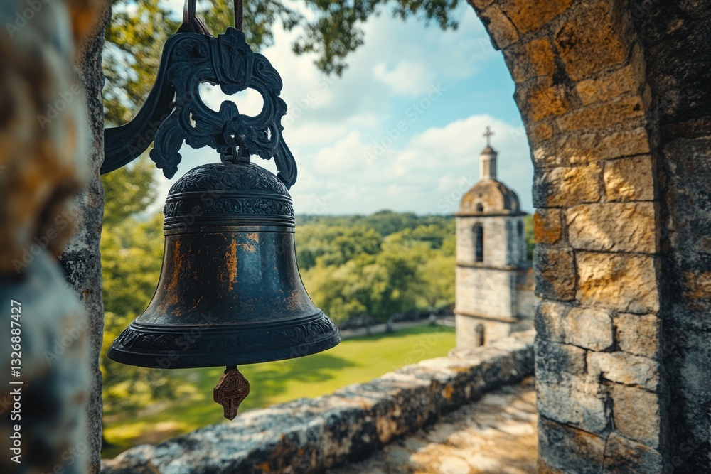 Fototapeta premium Church bells, blessings, and Easter religious rituals