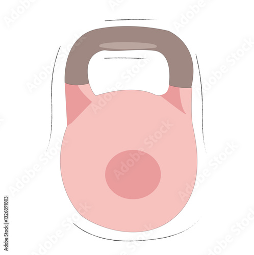 Kettlebell weights. Kettlebell vector icon