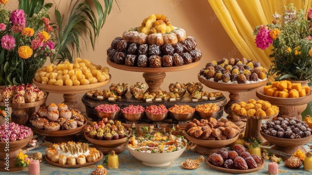 Luxurious Festive Sweets Table Displayed Luxurious Festive Sweets Table Displayed