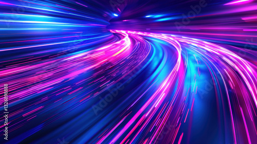 abstract purple blue pink background with lines and waves